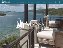 Tablet Screenshot of mainsailhotels.com